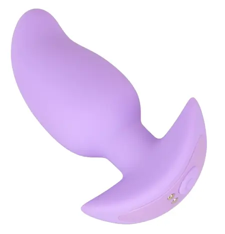 Cuties Vibrating Plug Purple - Compact Silicone Model, 7 Modes, 8 cm