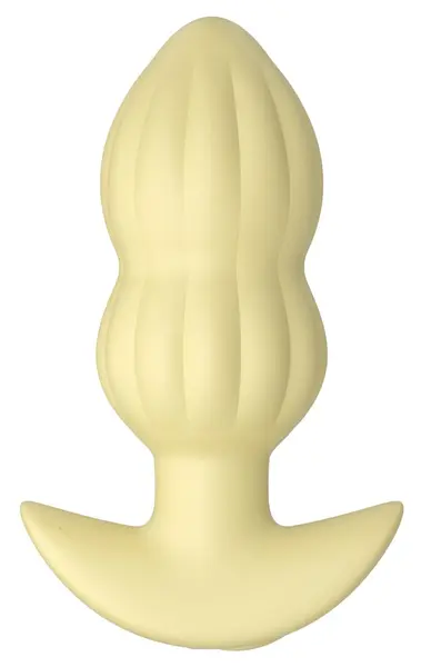 Cuties Vibrating Plug Yellow kompaktni silikonski model sa 7 modova vibracije i dužinom od 8 cm