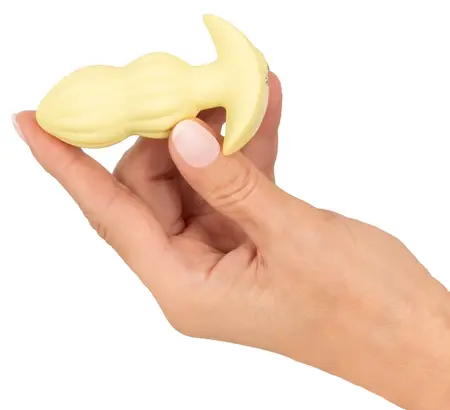 Cuties Vibrating Plug Yellow kompaktni silikonski model sa 7 modova vibracije i dužinom od 8 cm