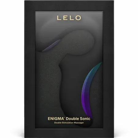 LELO ENIGMA Double Sonic crni intimni masažer, upravljanje preko aplikacije, 8 modova rada
