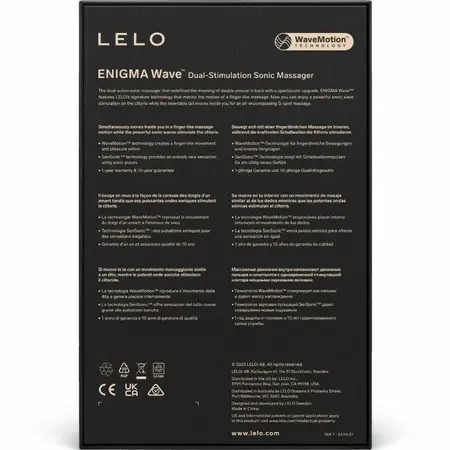 LELO ENIGMA Wave Cyber Purple sonični aparat sa tri motora 182mm