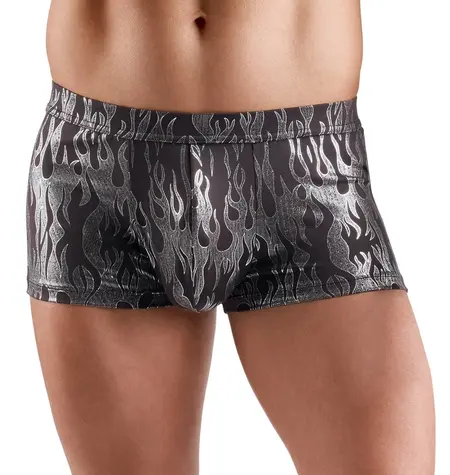Svenjoyment Pantalone M Metalik Srebrni Dizajn Crna Rastegljiva Gumica