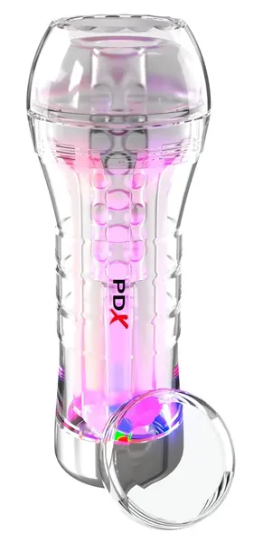 PDX Elite ViewTube XXL Prozirni LED Intimni Uređaj, Transparentan 27.3cm