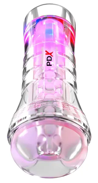 PDX Elite ViewTube XXL Prozirni LED Intimni Uređaj, Transparentan 27.3cm