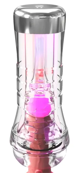 PDX Elite ViewTube XXL Prozirni LED Intimni Uređaj, Transparentan 27.3cm