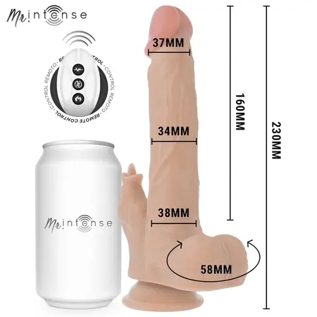MR Intense Redford daljinski upravljiv model sa potiskivanjem, 23cm, crveni silikon