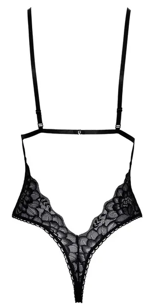 Kissable Body L/XL Delikatna Crna Čipka Podesive Trake