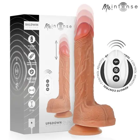 MR INTENSE Baldwin intimna masina sa daljinskim upravljanjem 22 cm silikon crna