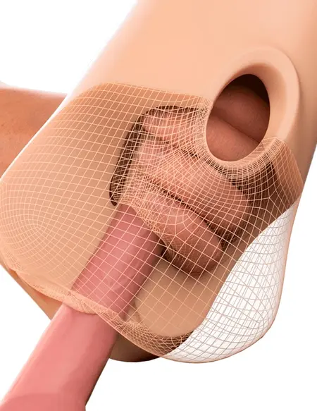 PDX Plus Double Pounder vibrirajući intimni sistem, dupli tunel, 20.5 cm