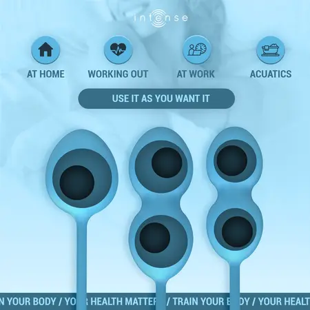 Intense Charli Kegel Ball Kit Ocean Blue - 3-Piece Pelvic Training Set