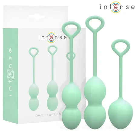 INTENSE Charli Kegel Ball Kit Light Jade Green, trodelni set za jačanje mišića karličnog dna