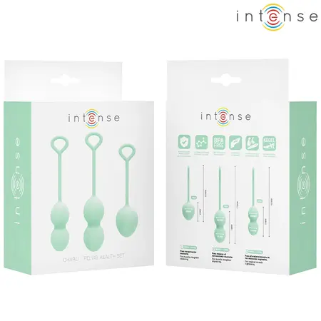 INTENSE Charli Kegel Ball Kit Light Jade Green, trodelni set za jačanje mišića karličnog dna