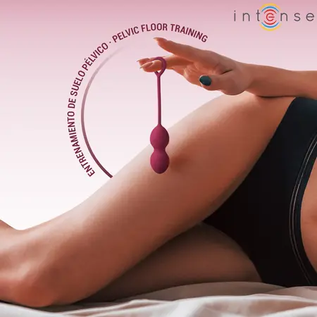 INTENSE Charli Kegel Lopte Set Ljubičasta - 3-Nivoa Vežbač za Karlično Dno