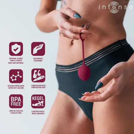 INTENSE Charli Kegel Lopte Set Ljubičasta - 3-Nivoa Vežbač za Karlično Dno