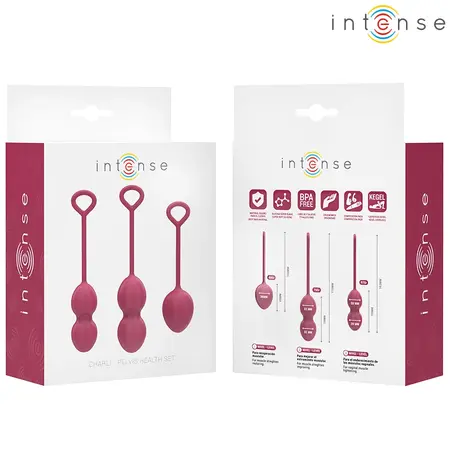 INTENSE Charli Kegel Lopte Set Ljubičasta - 3-Nivoa Vežbač za Karlično Dno