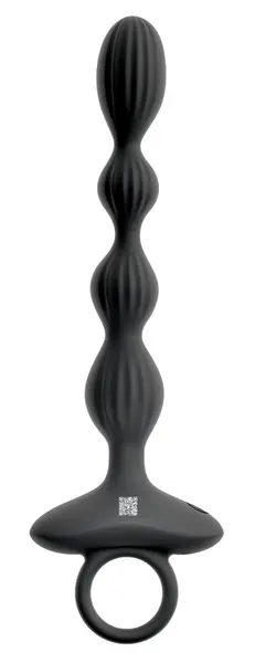 ANOS Flexible Beads vibrirajući intimni trenažer od silikona sa USB punjenjem, 21.1 cm, crni