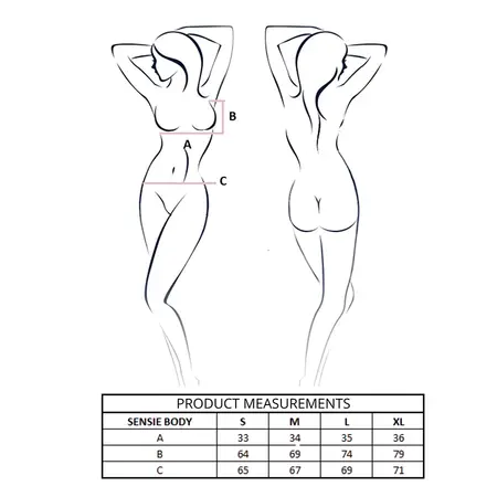 Passion Sensie satenski bodi u teget plavoj boji S/M sa elegantnim podesivim dizajnom