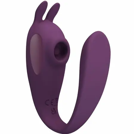 Pretty Love Shey intimni stimulator sa dvostrukim delovanjem i upravljanjem preko aplikacije u ljubičastoj boji