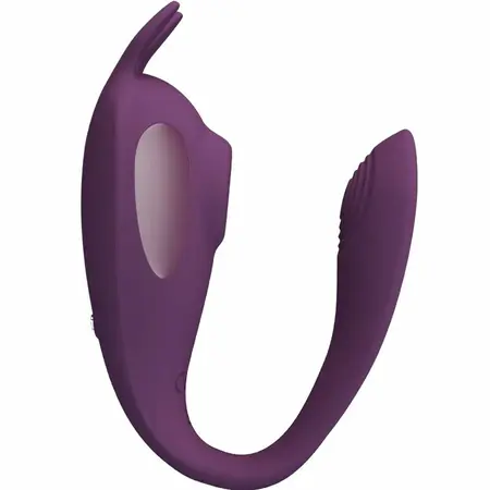Pretty Love Shey intimni stimulator sa dvostrukim delovanjem i upravljanjem preko aplikacije u ljubičastoj boji
