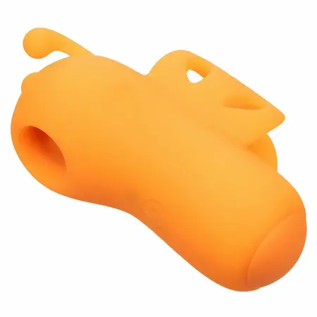 CalExotics Neon Vibes Orange ergonomski stimulator za prst sa 10 modova vibracije vodootporan
