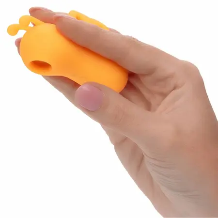 CalExotics Neon Vibes Orange ergonomski stimulator za prst sa 10 modova vibracije vodootporan