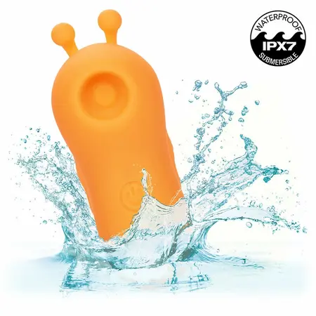 CalExotics Neon Vibes Orange ergonomski stimulator za prst sa 10 modova vibracije vodootporan