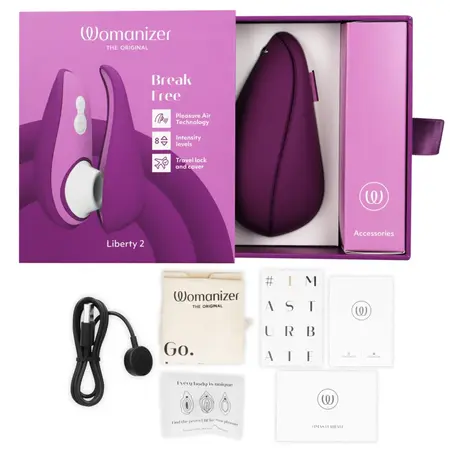Womanizer Liberty 2 Ljubičasti Intimni Air Wave Uređaj sa Magnetnim Poklopcem
