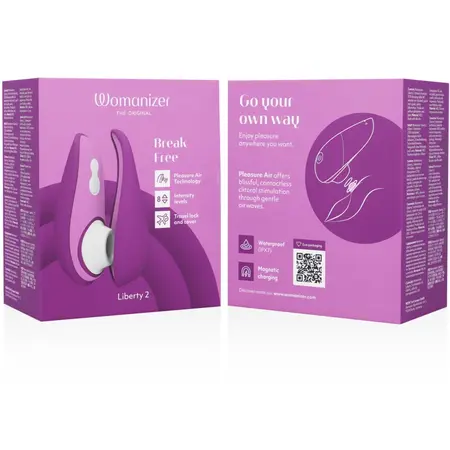 Womanizer Liberty 2 Ljubičasti Intimni Air Wave Uređaj sa Magnetnim Poklopcem