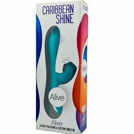 Alive Caribbean Shine Blue Multifunctional Intimate Device 21cm IPX5