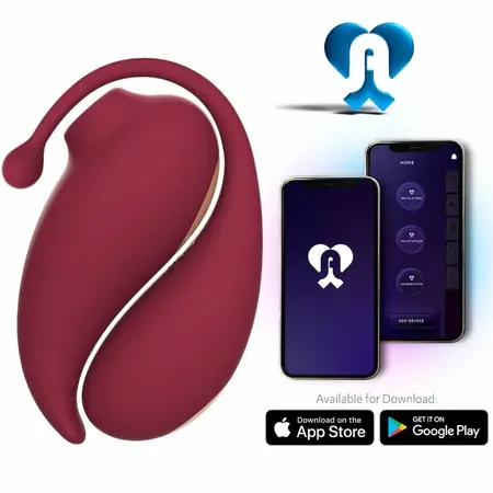 Adrien Lastic Inspiration Dual-Action Wave System & Red Remote Egg, App-Controlled