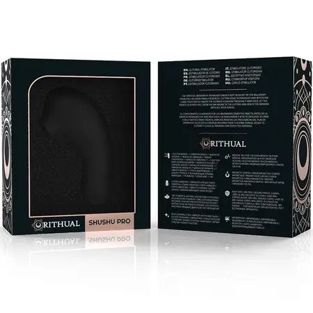 Rithual Shushu Pro Pocket Black intimni stimulator sa dvostrukim Jet motorima 11cm