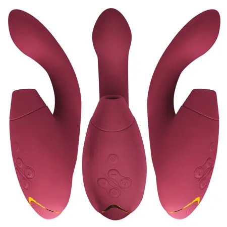 Womanizer Duo 2 Bordeaux intimni stimulator sa dvostrukim delovanjem, vodootporan, silikon