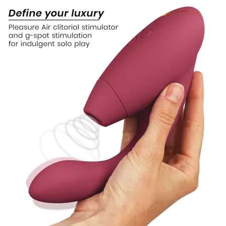 Womanizer Duo 2 Bordeaux intimni stimulator sa dvostrukim delovanjem, vodootporan, silikon
