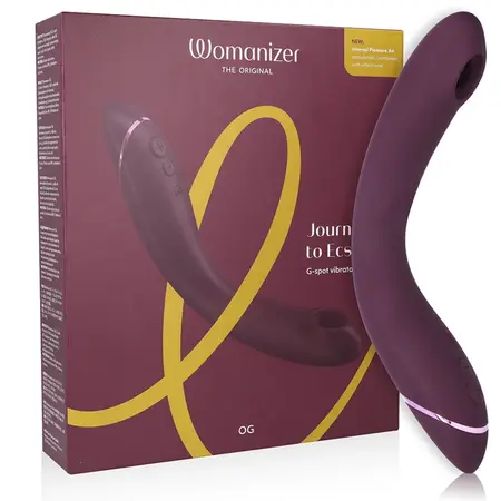 Womanizer OG G-Spot Aubergine stimulator sa vazdušnim talasima, 12 nivoa intenziteta, vodootporan