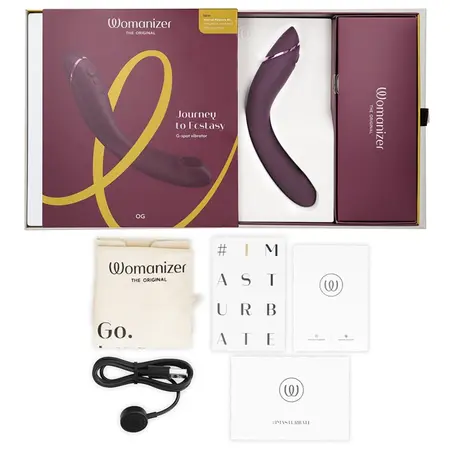 Womanizer OG G-Spot Aubergine stimulator sa vazdušnim talasima, 12 nivoa intenziteta, vodootporan