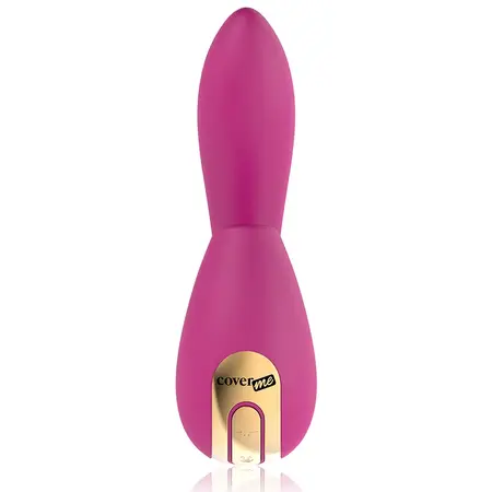 COVERME Dual Action fleksibilni silikonski intimni stimulator sa vakuumom, roze