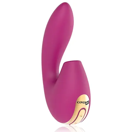 COVERME Dual Action fleksibilni silikonski intimni stimulator sa vakuumom, roze