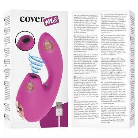 COVERME Dual Action fleksibilni silikonski intimni stimulator sa vakuumom, roze