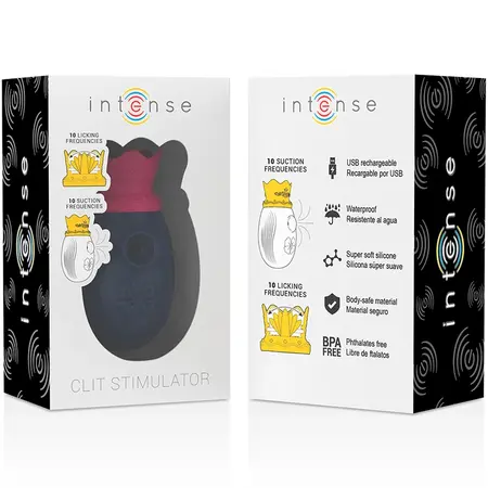 INTENSE Clitoris Wave Technology Blue vodootporni intimni stimulator sa 10 modova rada