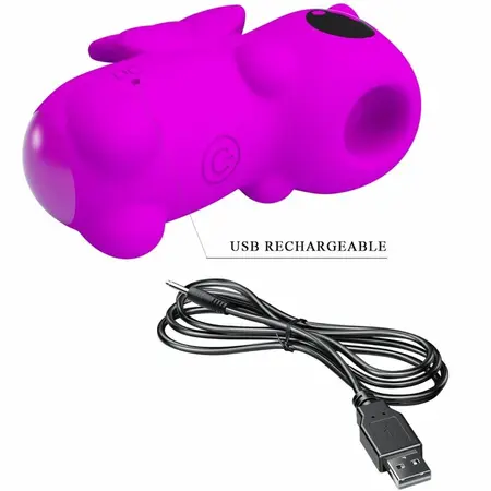 Pretty Love Mini Magic Unicorn vibrator za prst ljubičasti vodootporan sa USB punjenjem