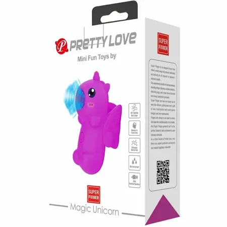 Pretty Love Mini Magic Unicorn vibrator za prst ljubičasti vodootporan sa USB punjenjem