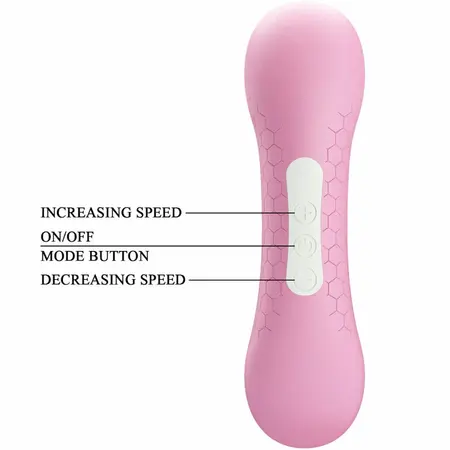 ROMANCE Emerald Pink Wave Intimate Pulse Massager, 7 Modes, Waterproof