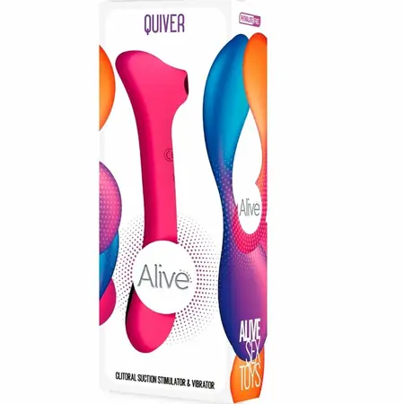Alive Quiver Fuchsia Intimate Wave Stimulator 20.2 cm 10 Modes