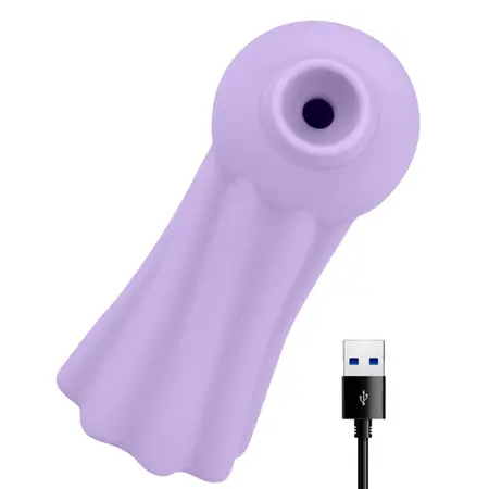 OHMAMA Medusa kompaktni silikonski klitoralni stimulator, 10 modova vibracije, USB punjenje