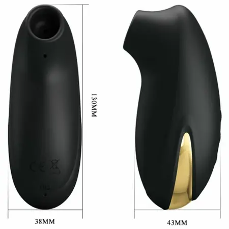 Pretty Love Smart Otis Intimate Suction System Black & Gold Rechargeable