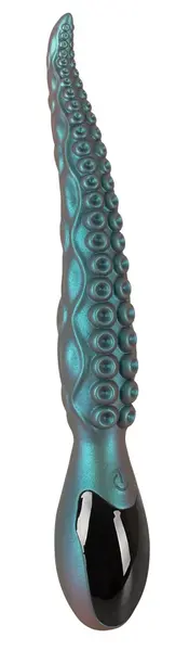 Beasty Cocks Octo Vibes silikonski vibrirajući pipak 27 cm metalik