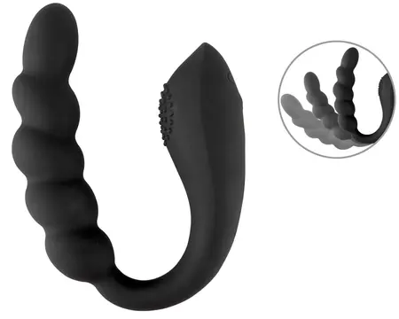 Black Velvets savitljivi dvostruki stimulator od fleksibilnog silikona 26cm