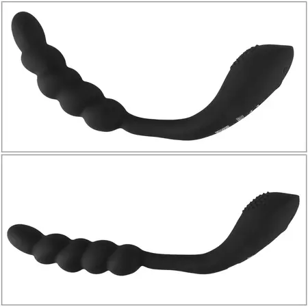 Black Velvets savitljivi dvostruki stimulator od fleksibilnog silikona 26cm
