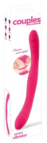 Coup!es Choice CC dvostrani fleksibilni silikonski intimni masažer, 31.2 cm, ljubičasti
