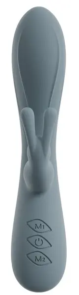 beau coeur Velina silikonski rabbit vibrator sa dva motora 20cm roze